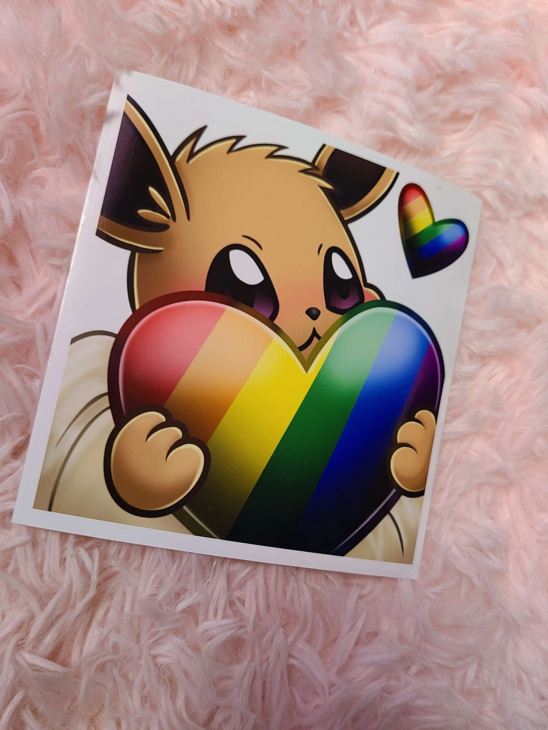 pride eevee emote sticker product image (1)