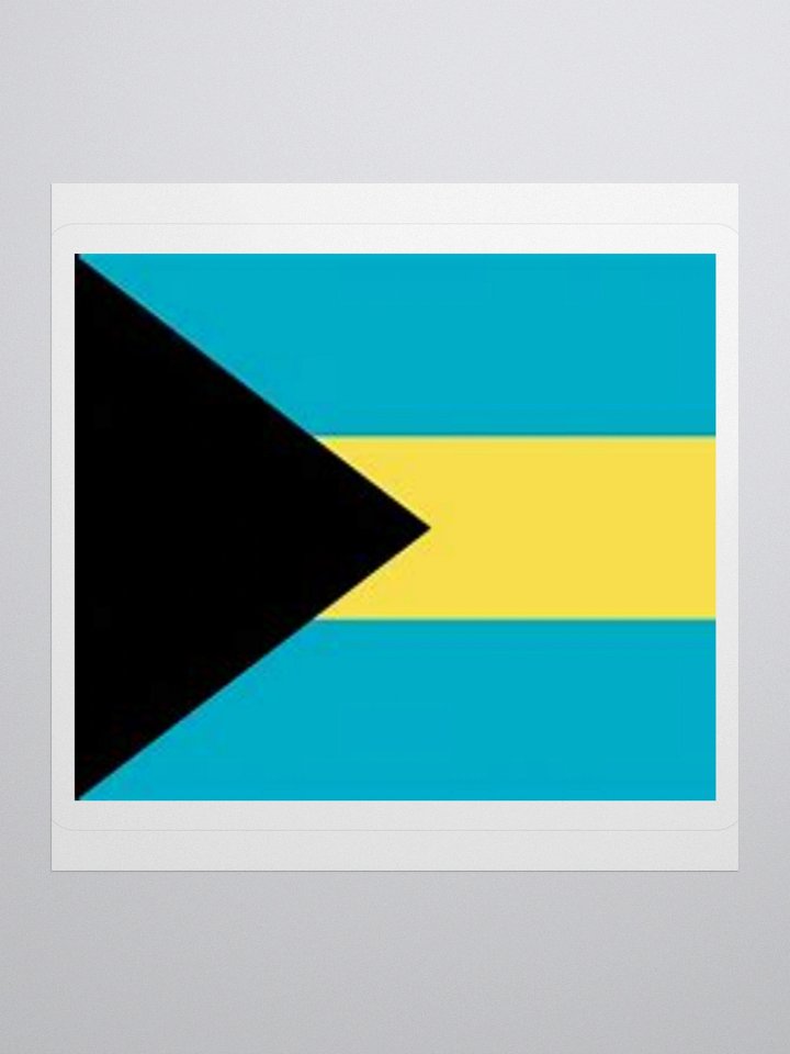 Exclusive Bahamas Flag Kiss-Cut Stickers - High-Quality Vinyl, Multiple Sizes product image (1)