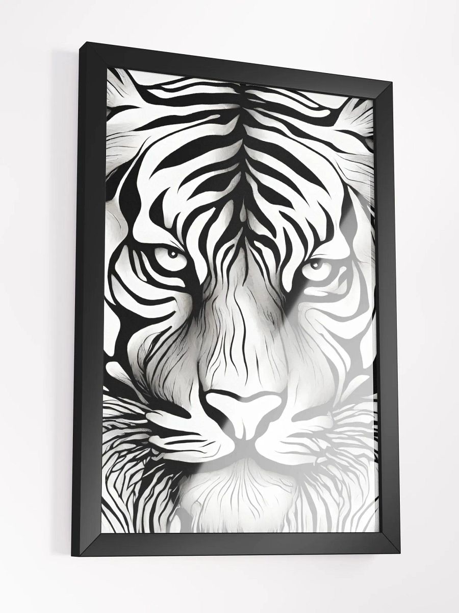 Roar with Power: Framed Tiger Face Wall Art product image (5)