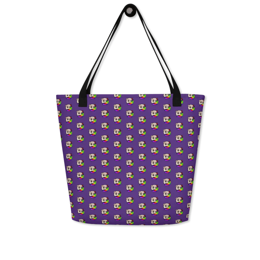 Hybrid Pride Large Tote Bag w/Pocket (Purple) product image (5)