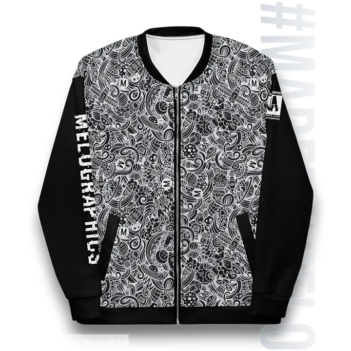 Dark Space Scribble - Ultimate Bomber Jacket | #MadeByMELO product image (1)