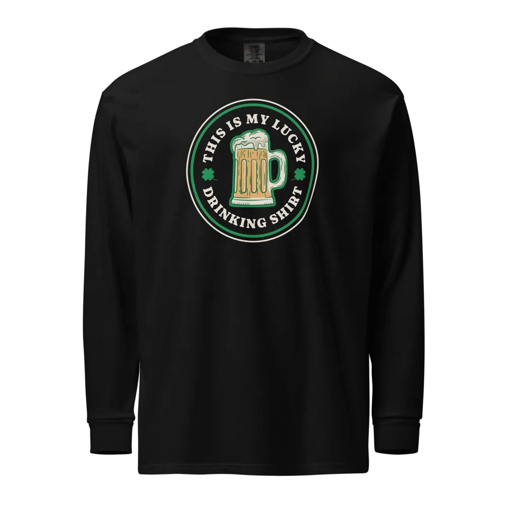 Lucky Drinking Shirt Long Sleeve product image (1)