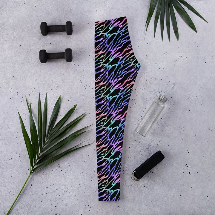 Neon Zebra Print Leggings product image (2)