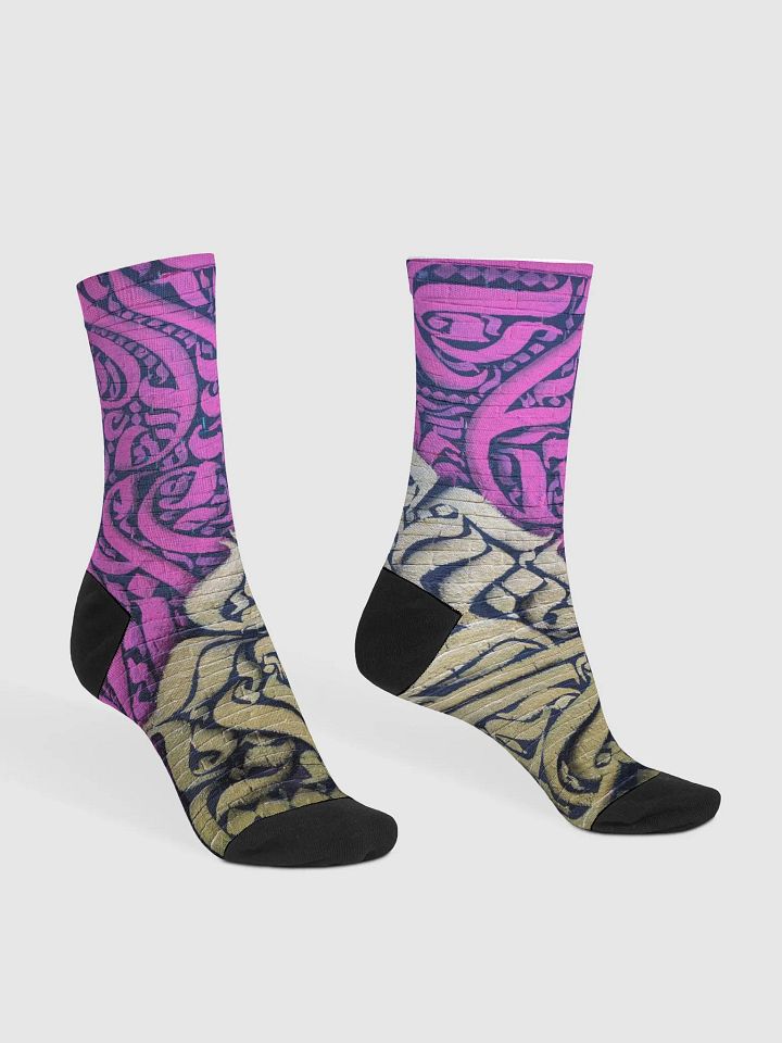 Calligraphy Socks PINK product image (1)