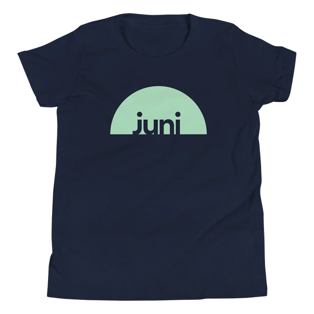 Juni T-Shirt, Green On Navy (Youth) product image (1)