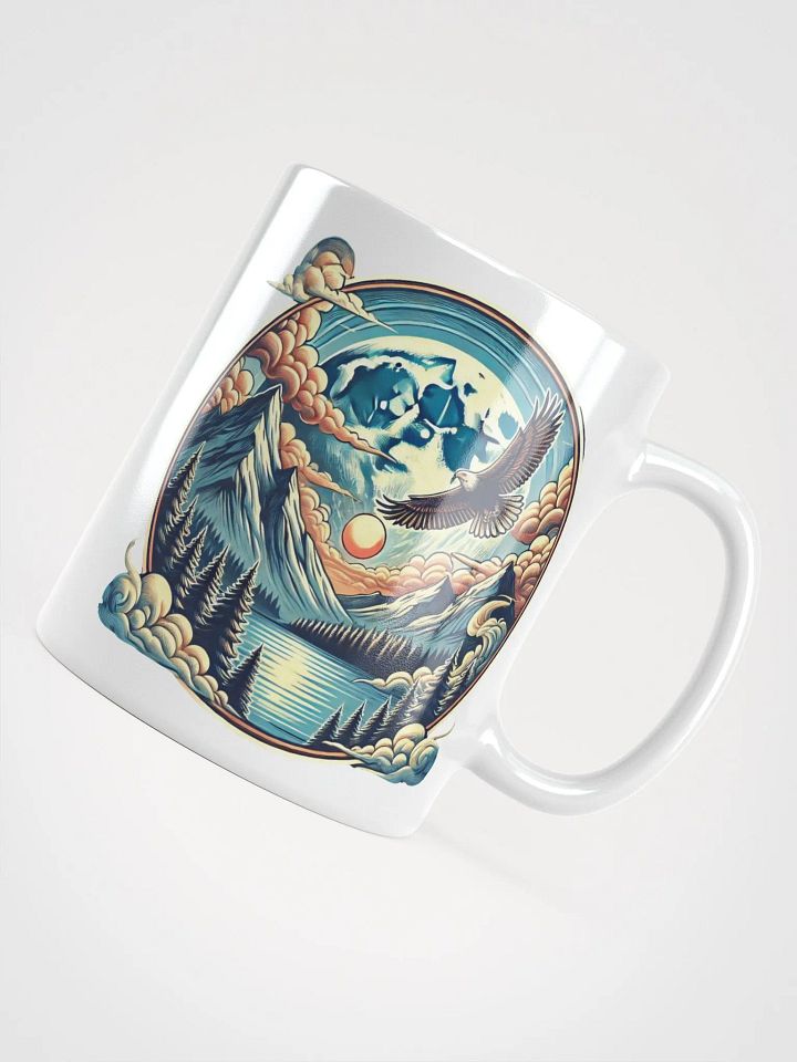 Sleek White Glossy Ceramic Mug product image (2)