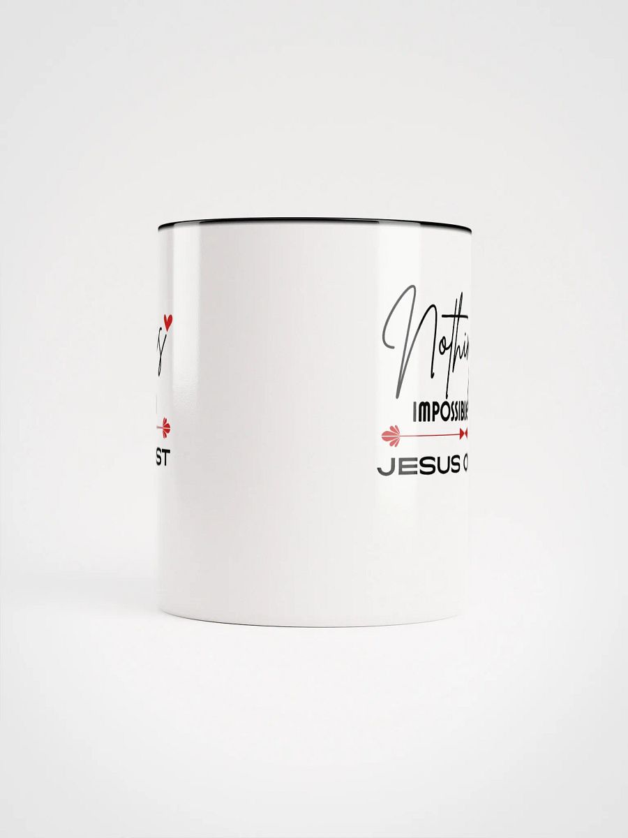 Nothing Is Impossible With Jesus Christ Ceramic Mug product image (5)