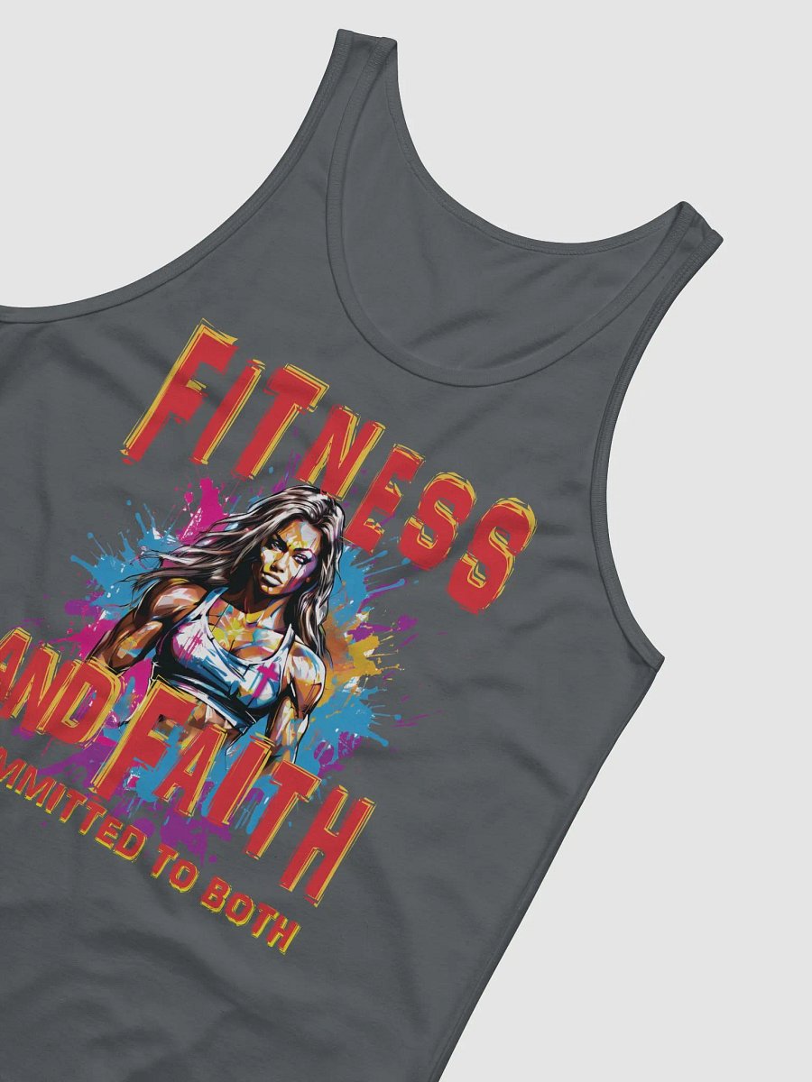 Fitness and Faith Committed To Both Christian Quote Workout Bodybuilding Motivational Tank Top product image (5)