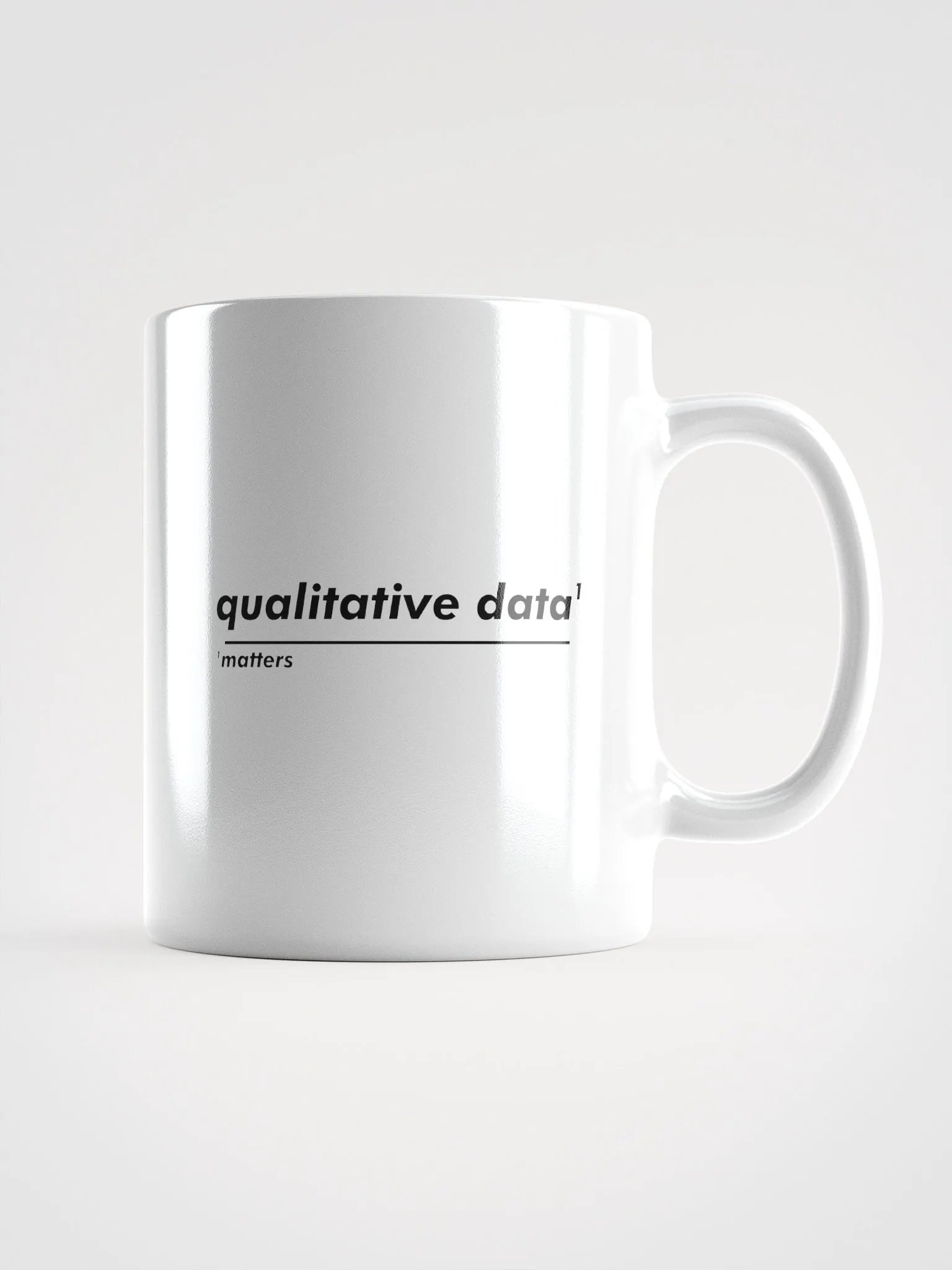Omnibio Lab Qualitative Data Matters White Mug product image (4)