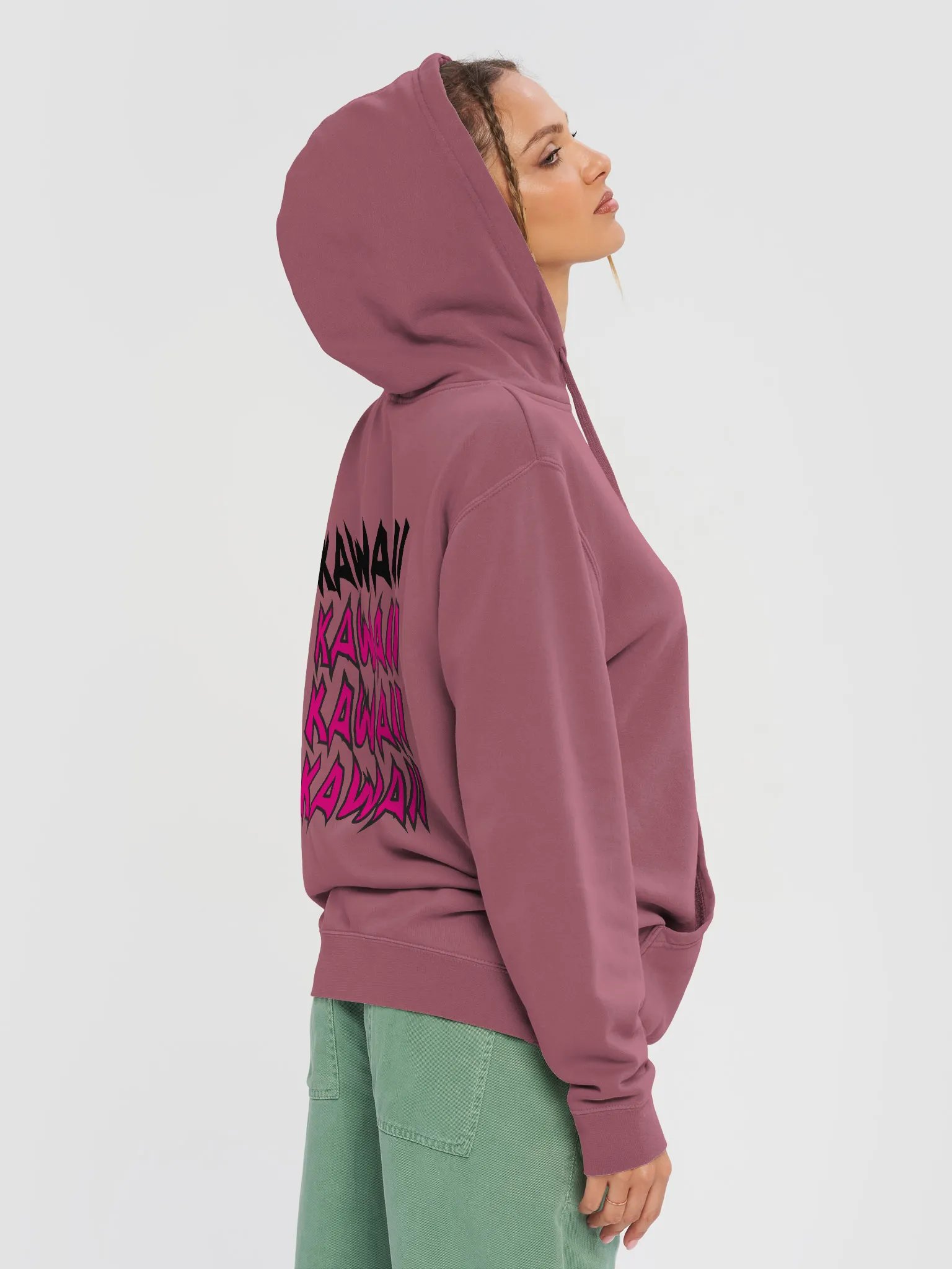 BUIII Kawaii Pink Premium Vintage Hoodie product image (37)