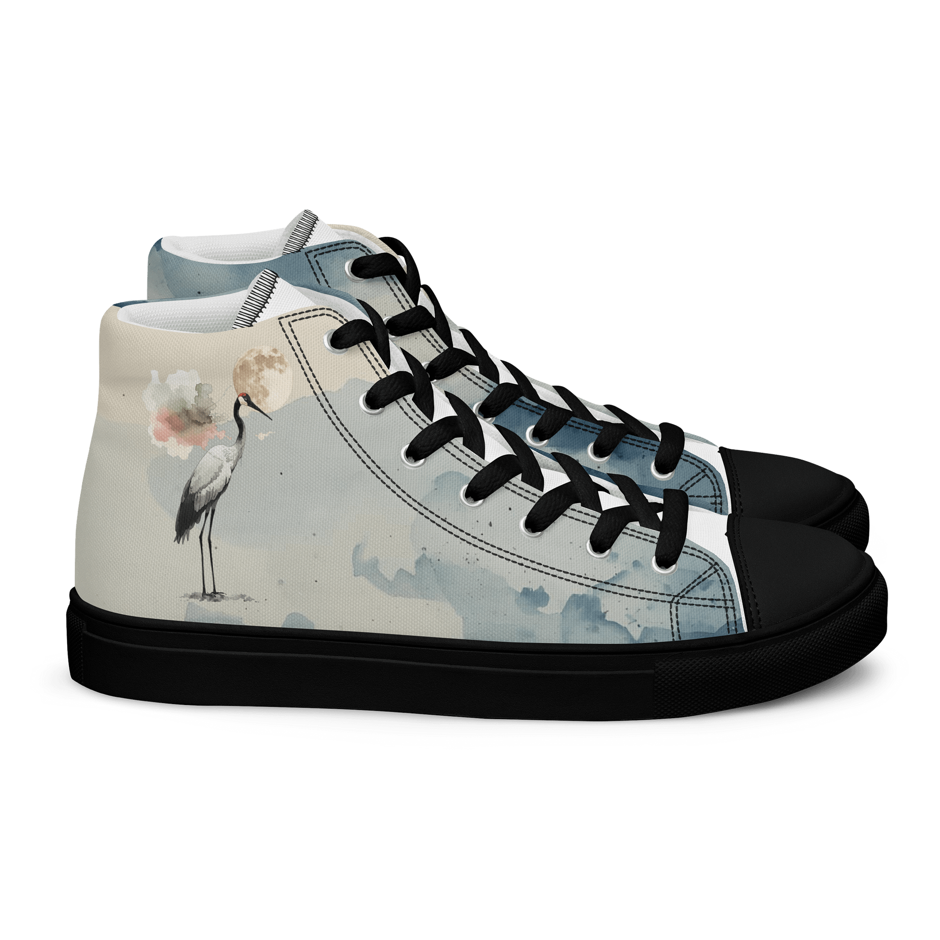Moonlit Crane Women's High Tops product image (2)