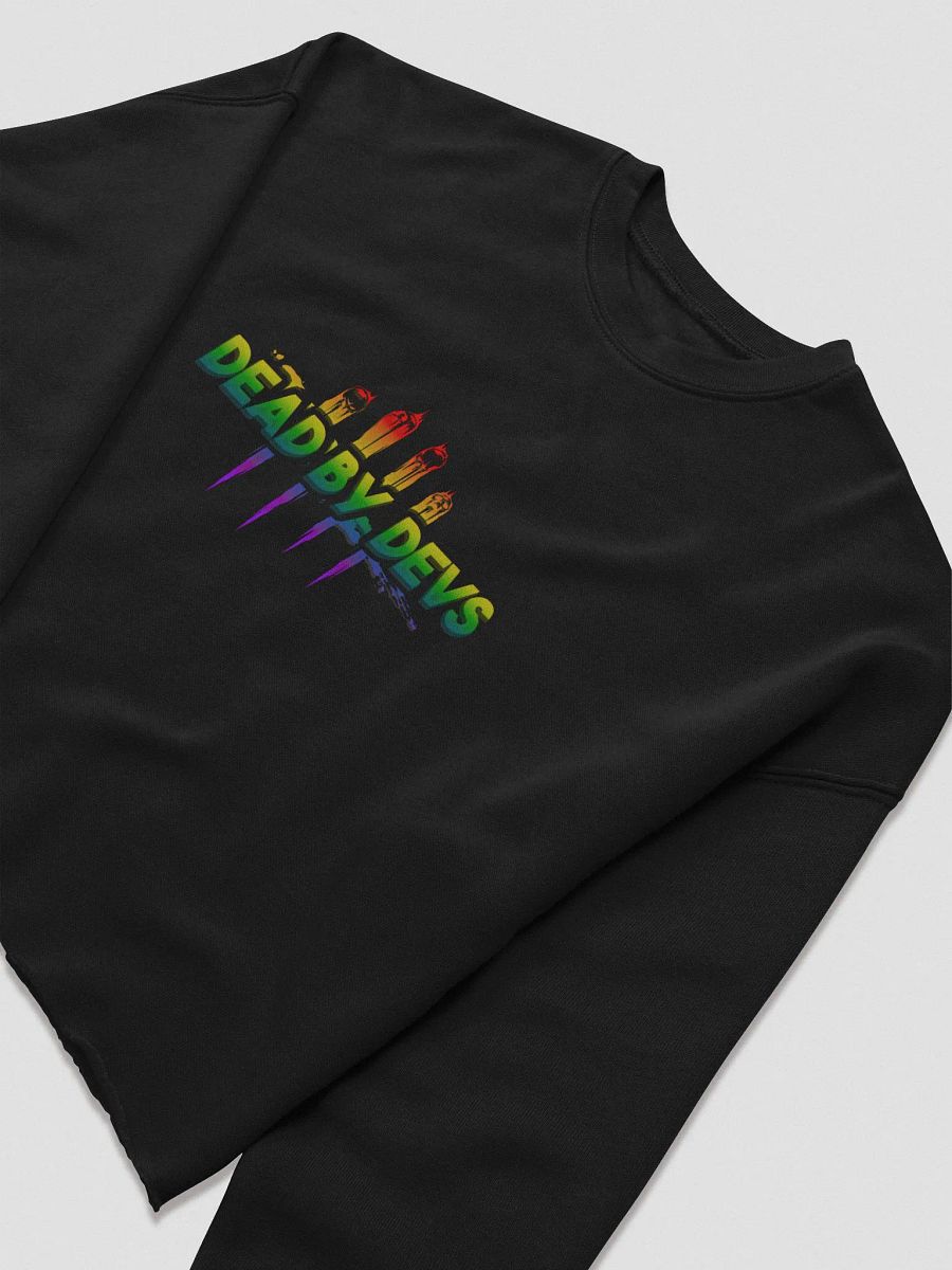 DEAD BY DEVS | CUSTOM PRINT WOMEN'S CROP CREWNECK product image (3)
