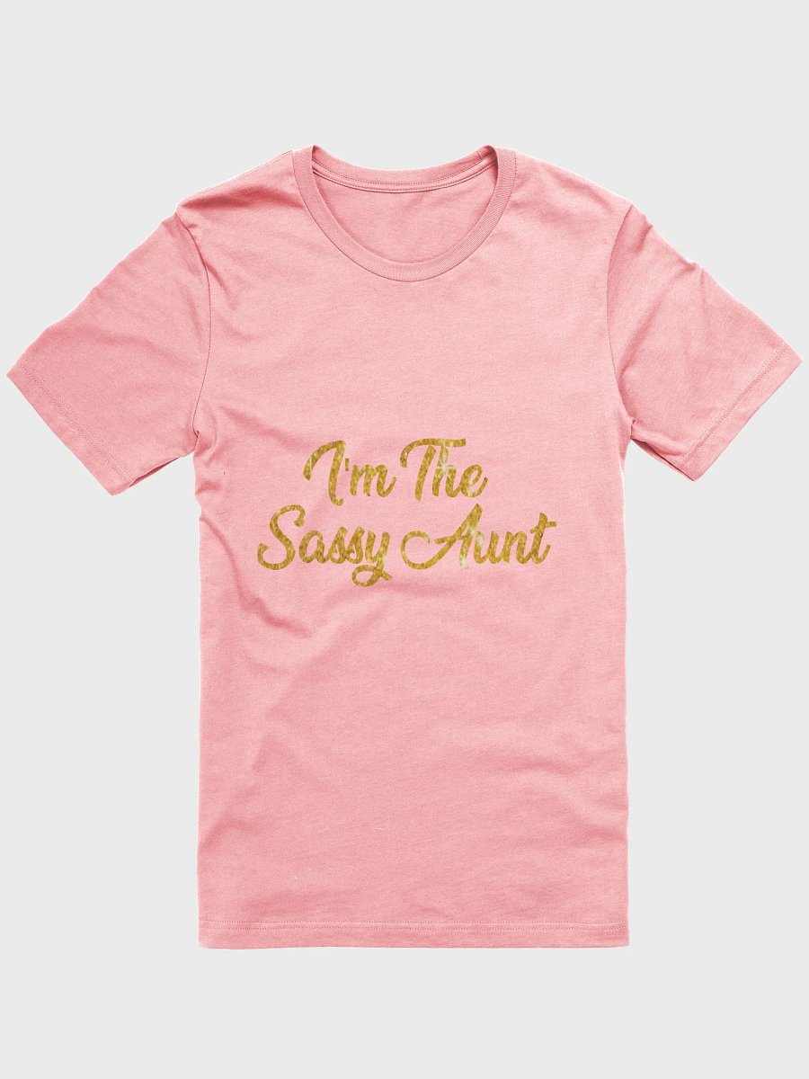 Sassy Aunt Glittery Pink Tee product image (52)