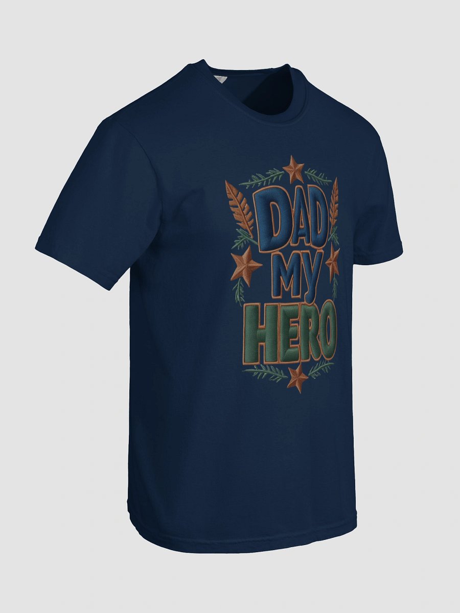 DAD MY HERO Textured T-Shirt product image (100)
