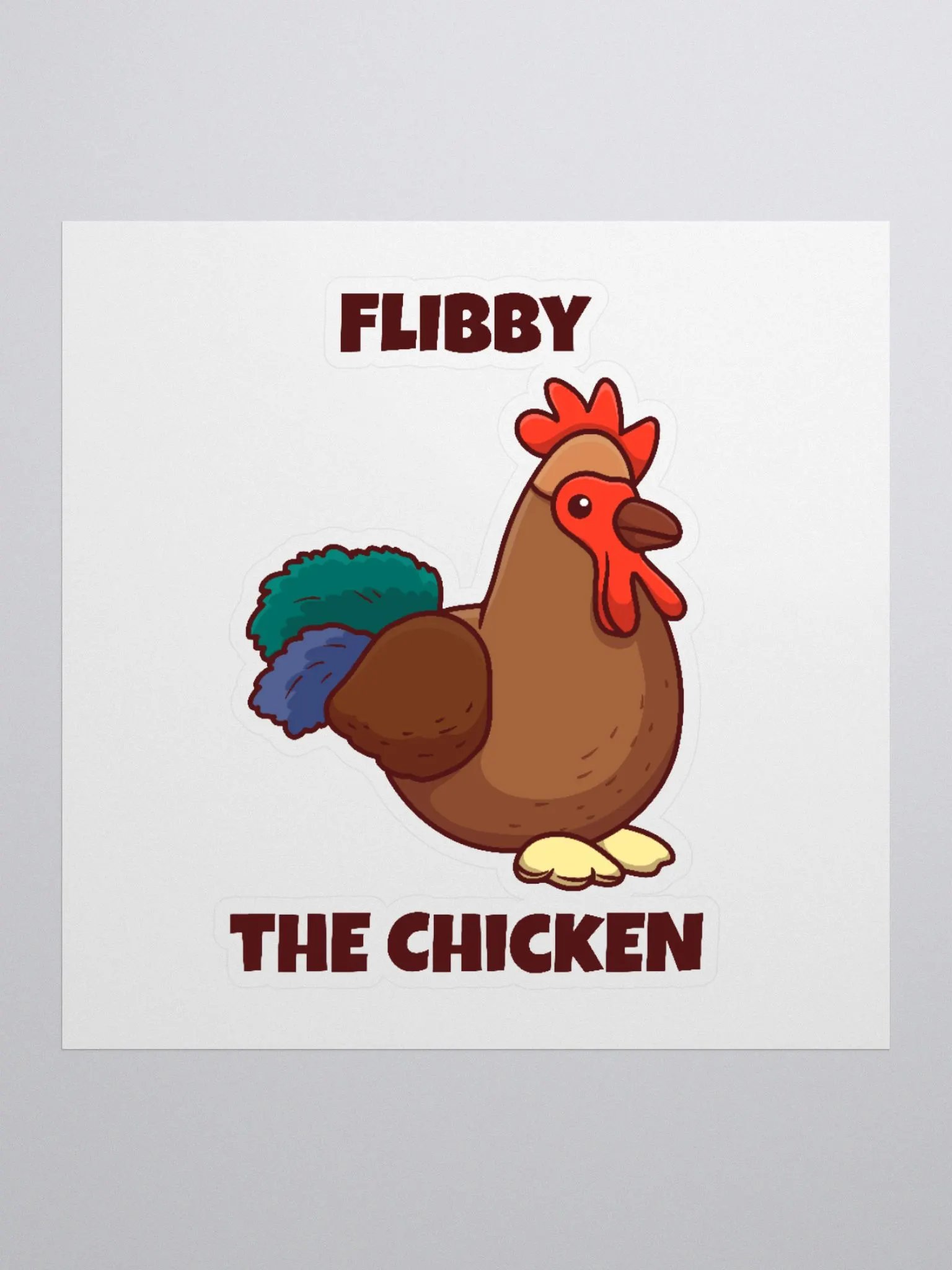 Flibby Sticker (with text) product image (1)
