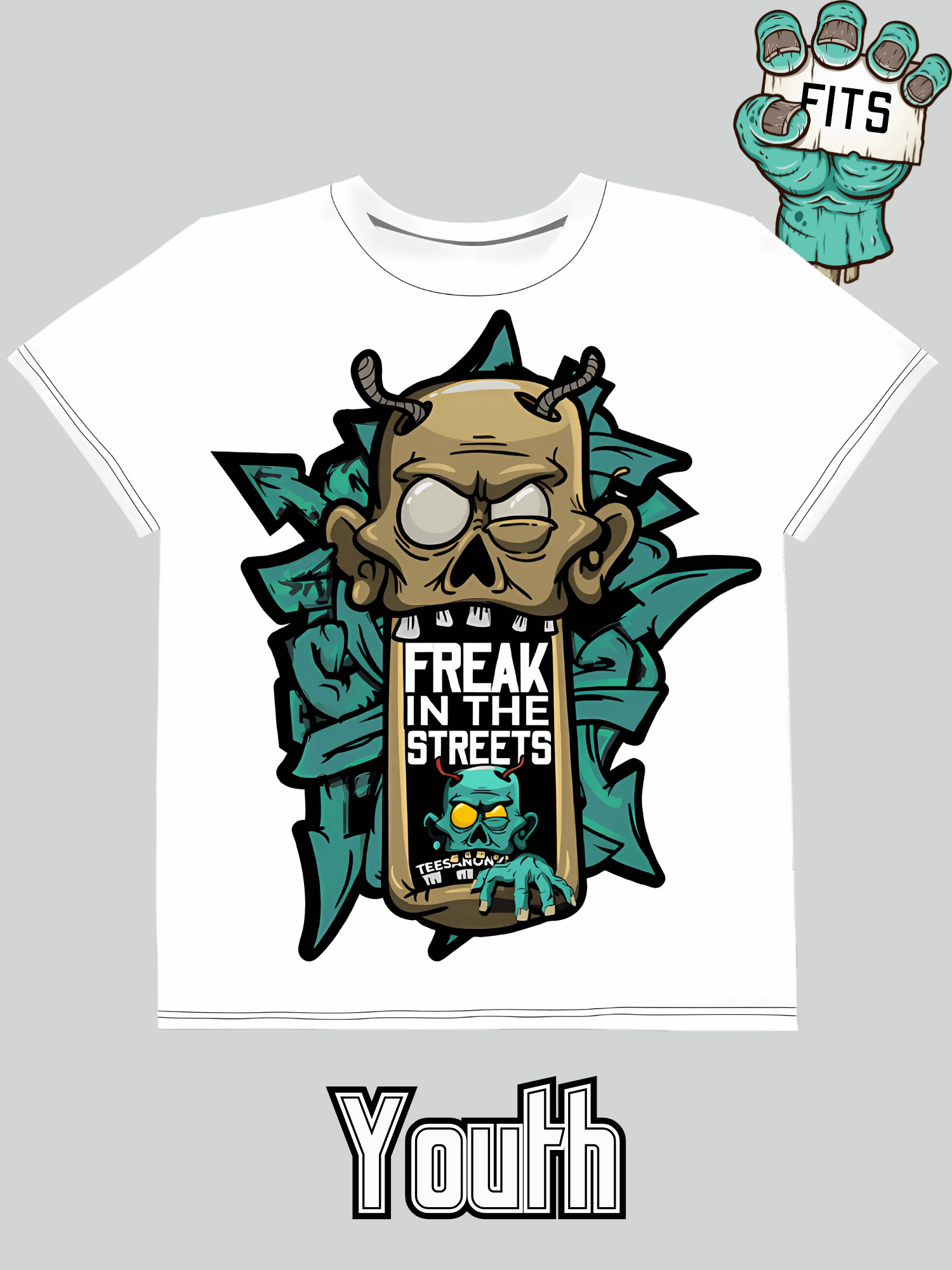 Youth Graphic Tee - Freak in the Streets V15 product image (1)