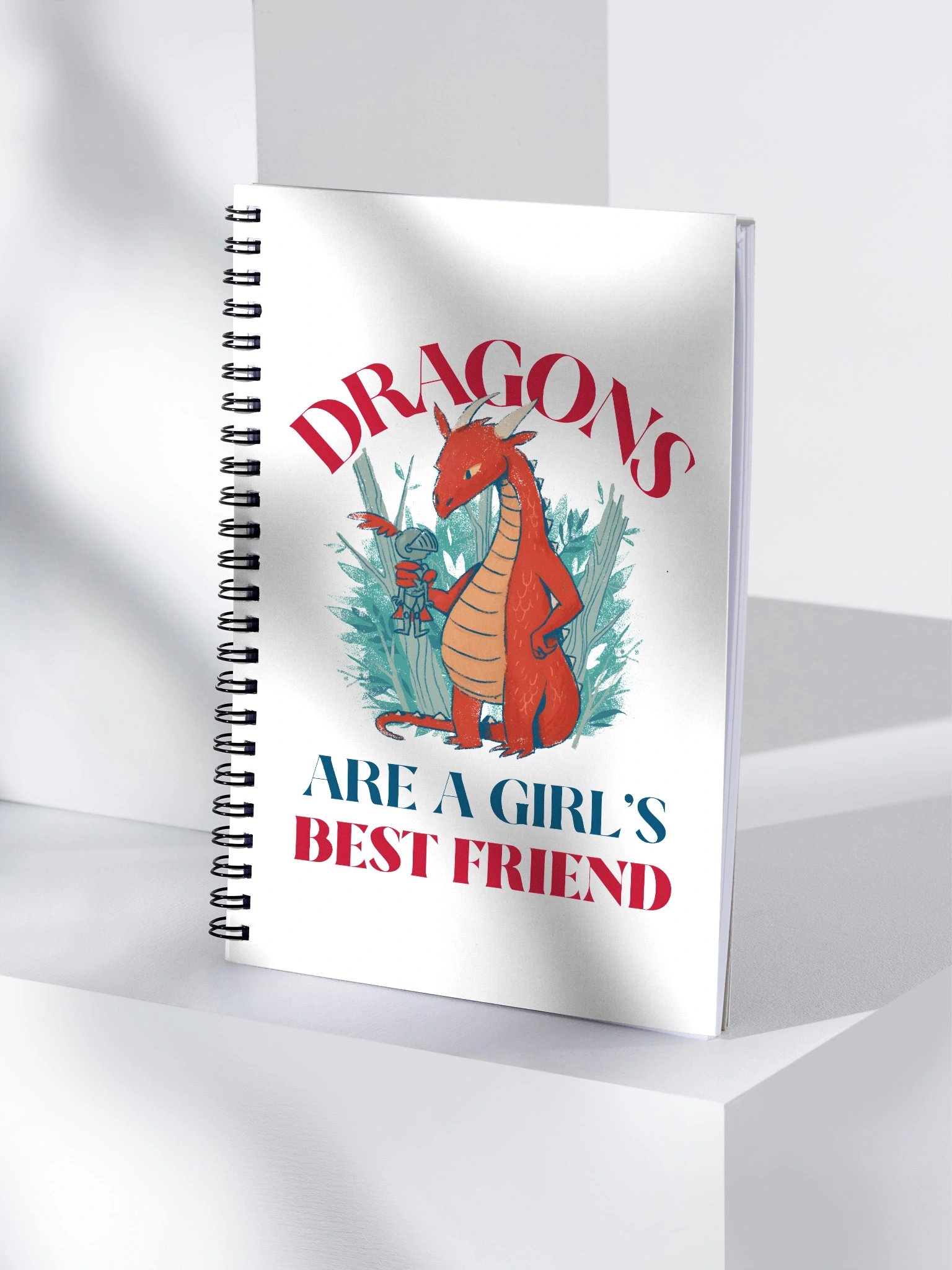 Dragons Are A Girl's Best Friend Dragon Girl Woman Friendship Notebook product image (4)