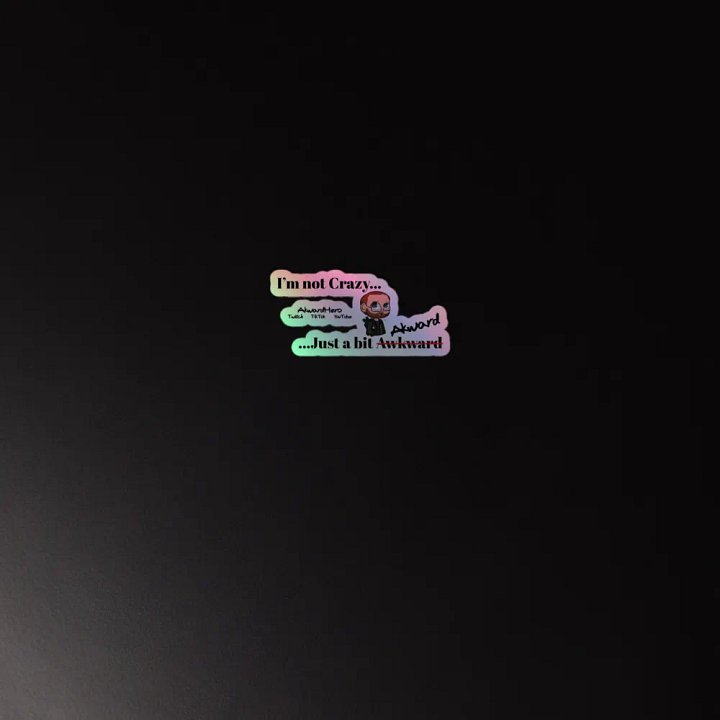 Not Crazy Holographic Sticker product image (2)