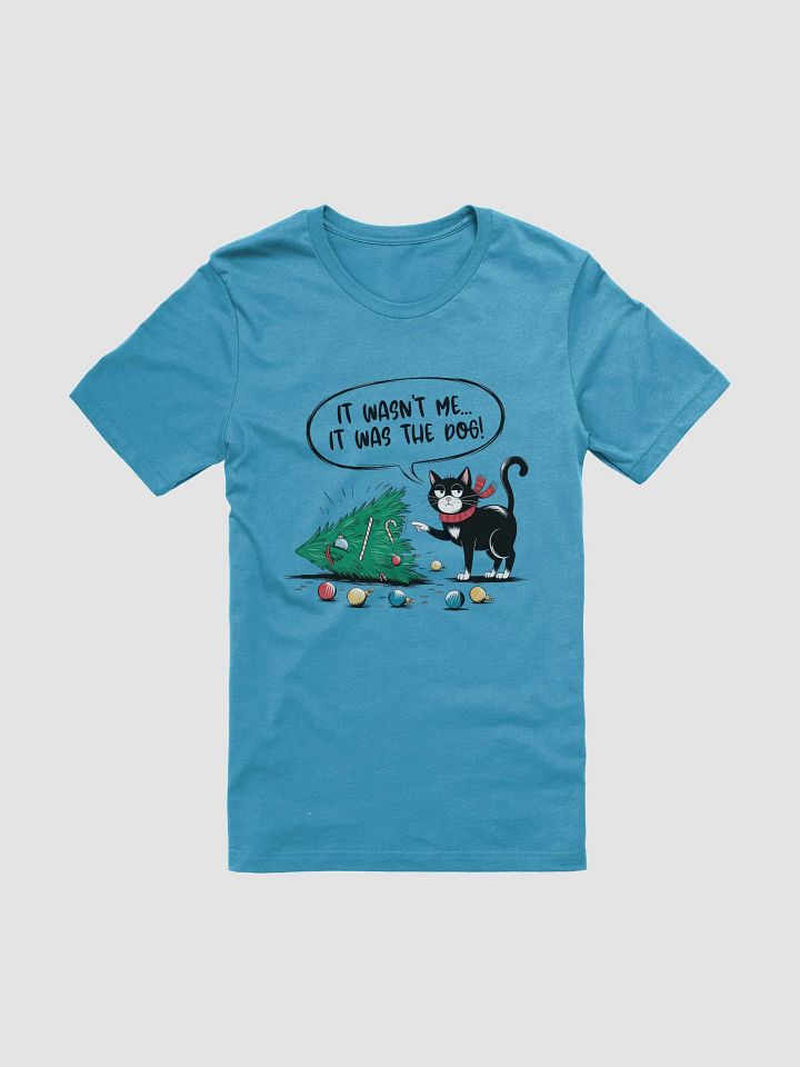 Festive Cat Trouble Christmas T-Shirt product image (2)