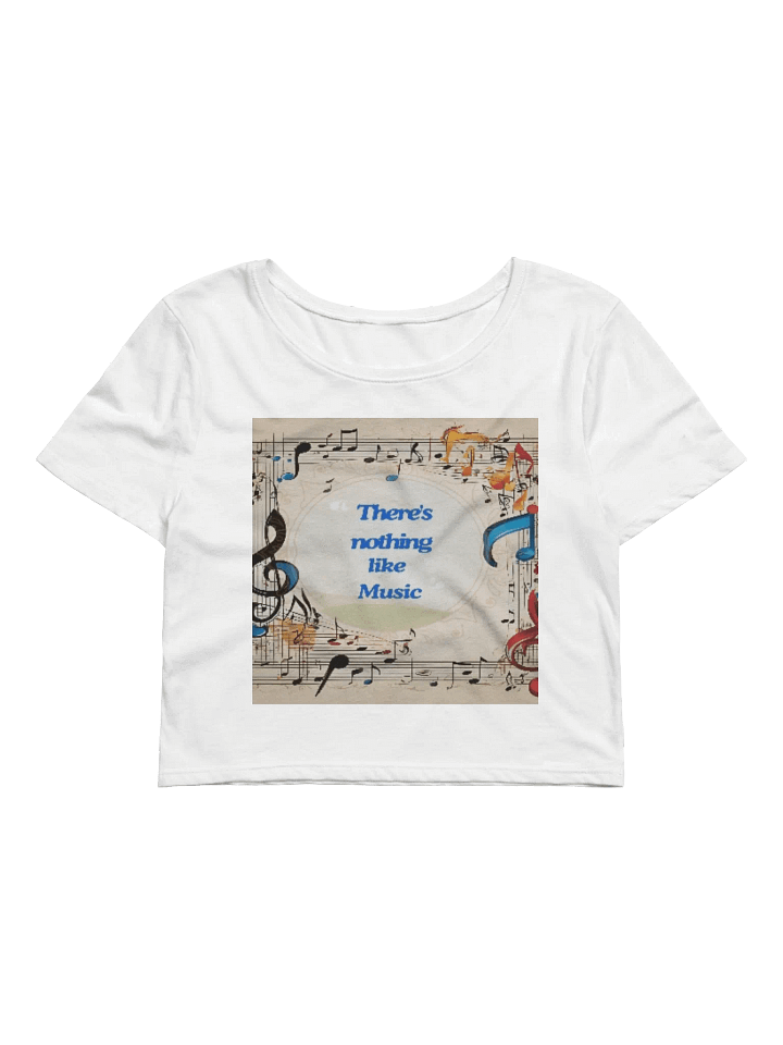 Musical Notes Motivation Crop Tee product image (1)