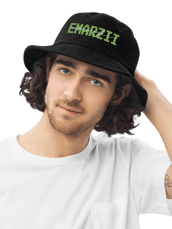 Emarzii Black Denim Bucket Hat product image (1)