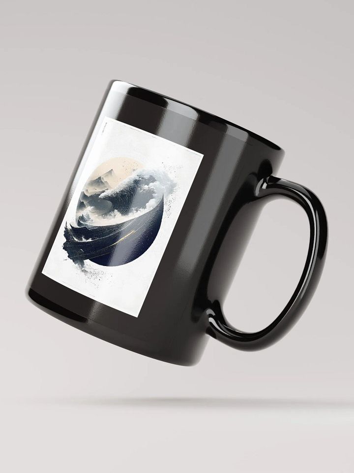 Geometric abstract art in Japanese style (front & back) product image (2)