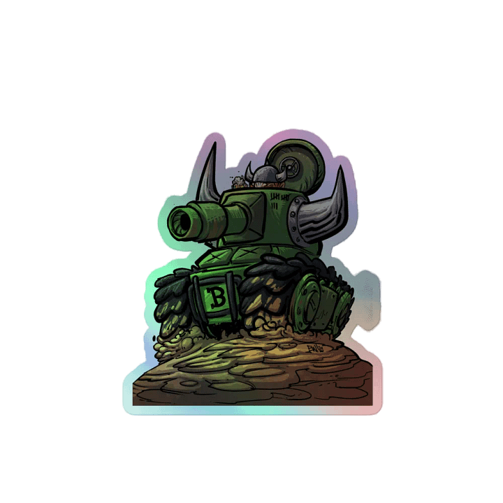 Viking Tank holographic sticker product image (2)