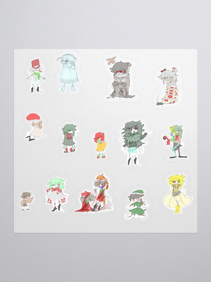365!! daily character dictionary note christmas stickers product image (1)