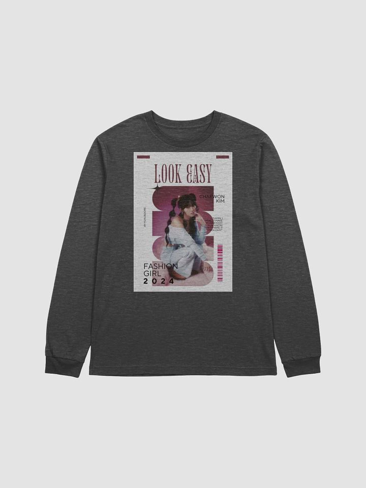 "Look Easy" Kim Chaewon Long Sleeve Shirt product image (1)