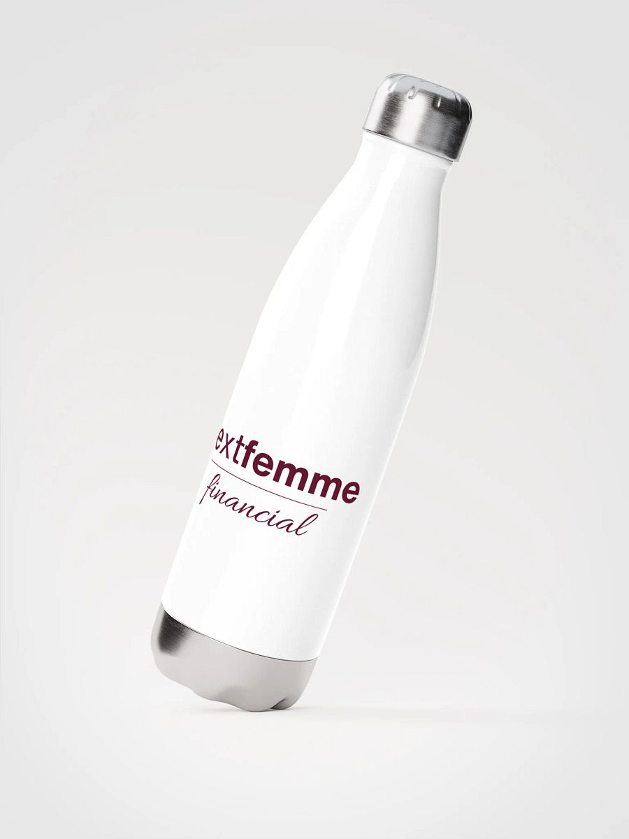 Stainless Steel Elegance Water Bottle with Maroon Logotype product image (2)
