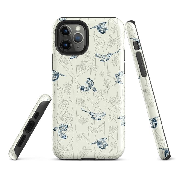 Jabbering Jays Forest iPhone® Tough Case product image (2)