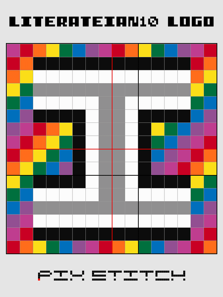Literateian10 Logo Pixel Art product image (2)