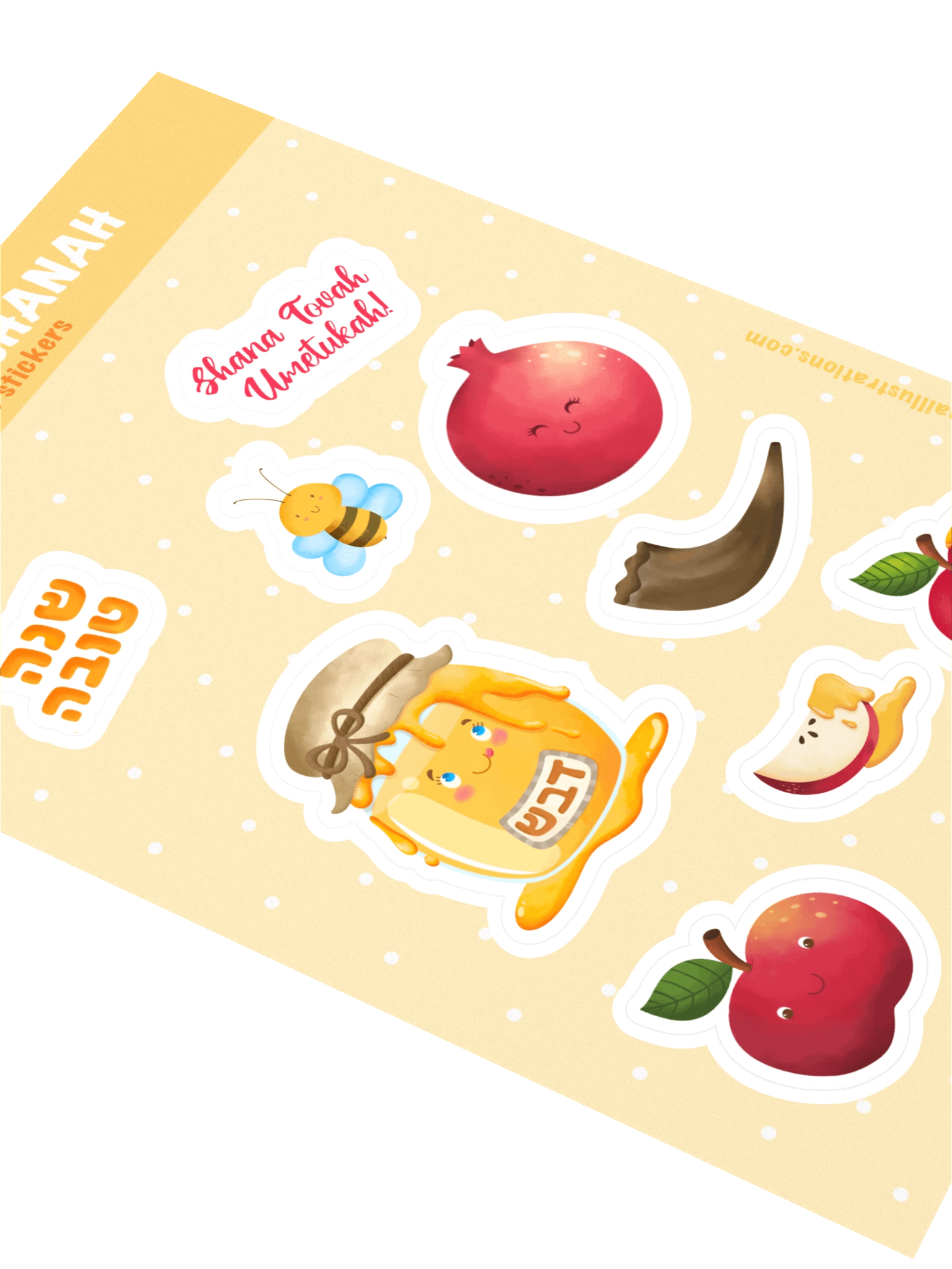 Cute Rosh Hashanah sticker sheet product image (2)
