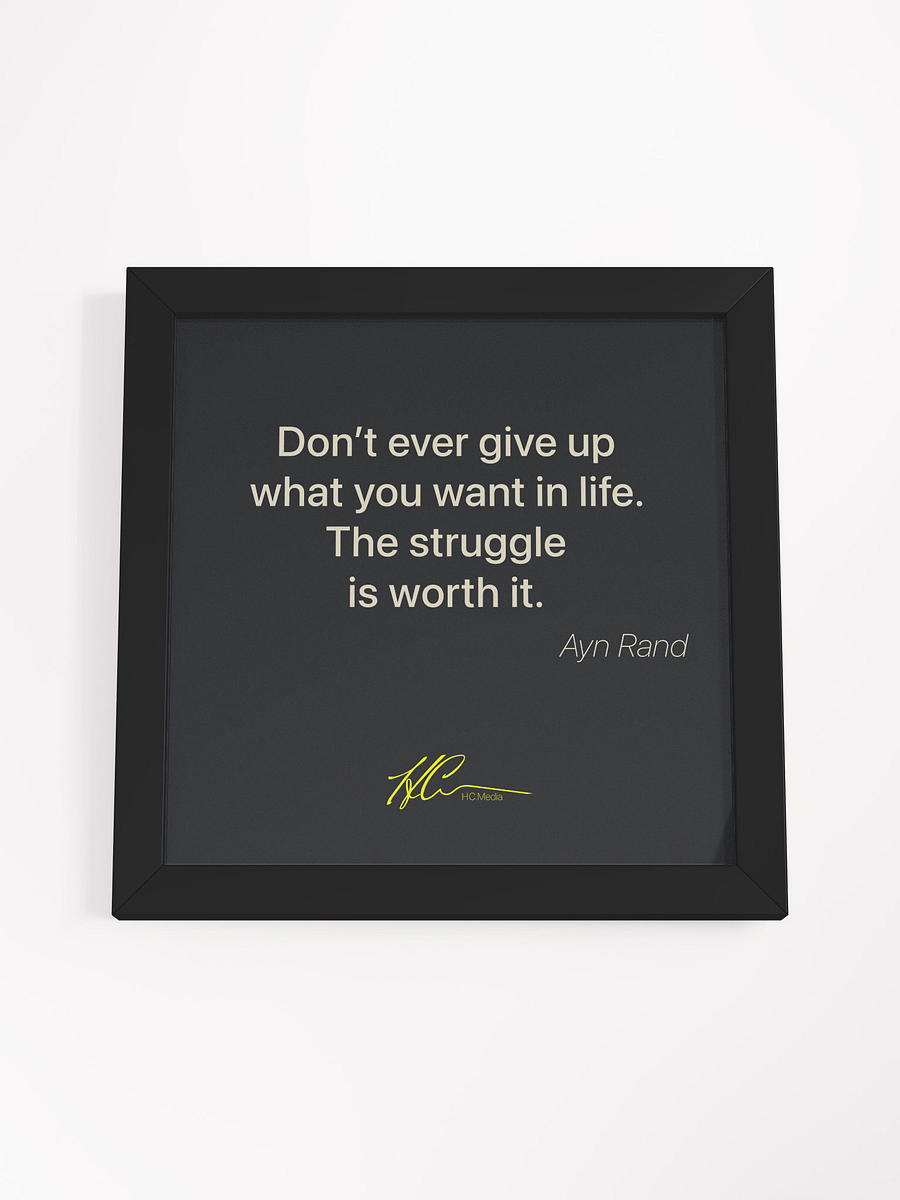 Ayn Rand Q3 - Framed Poster product image (4)