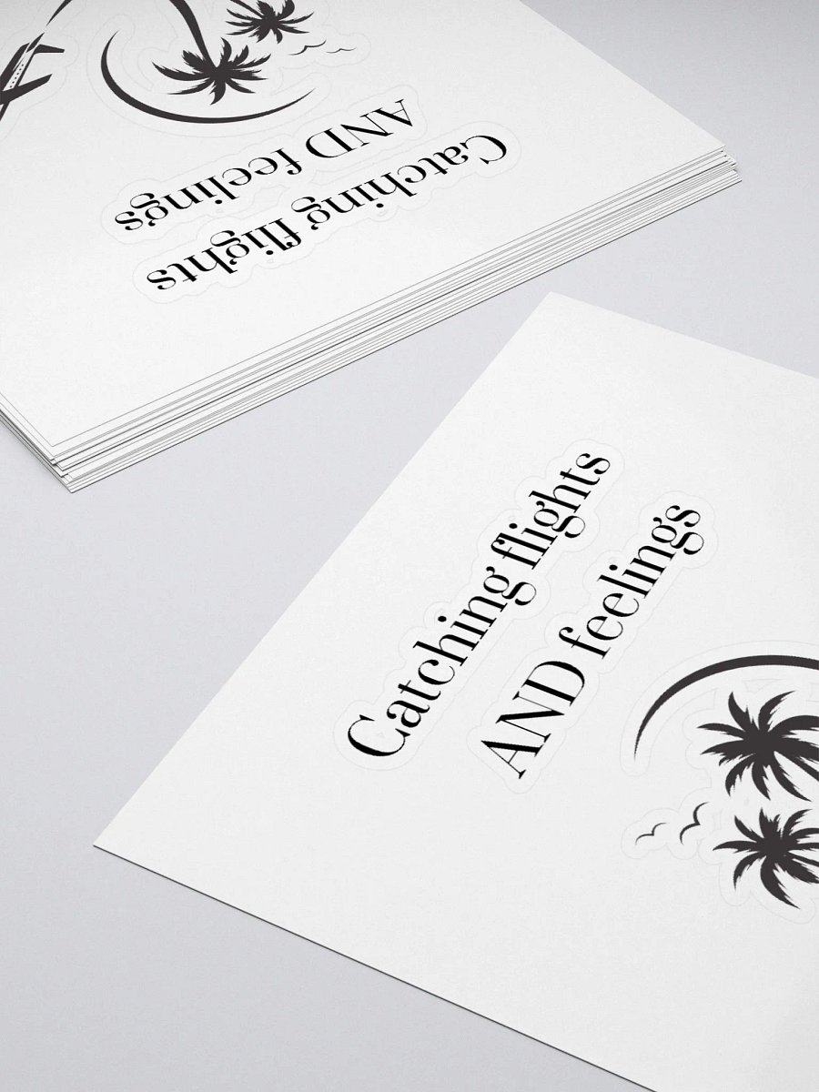 Catching Flights AND Feelings Kiss Cut Stickers product image (15)