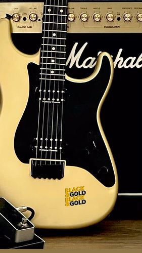 Tone is best dressed in black and gold.
#blackandgold #marshallamplifiers #charvelguitars