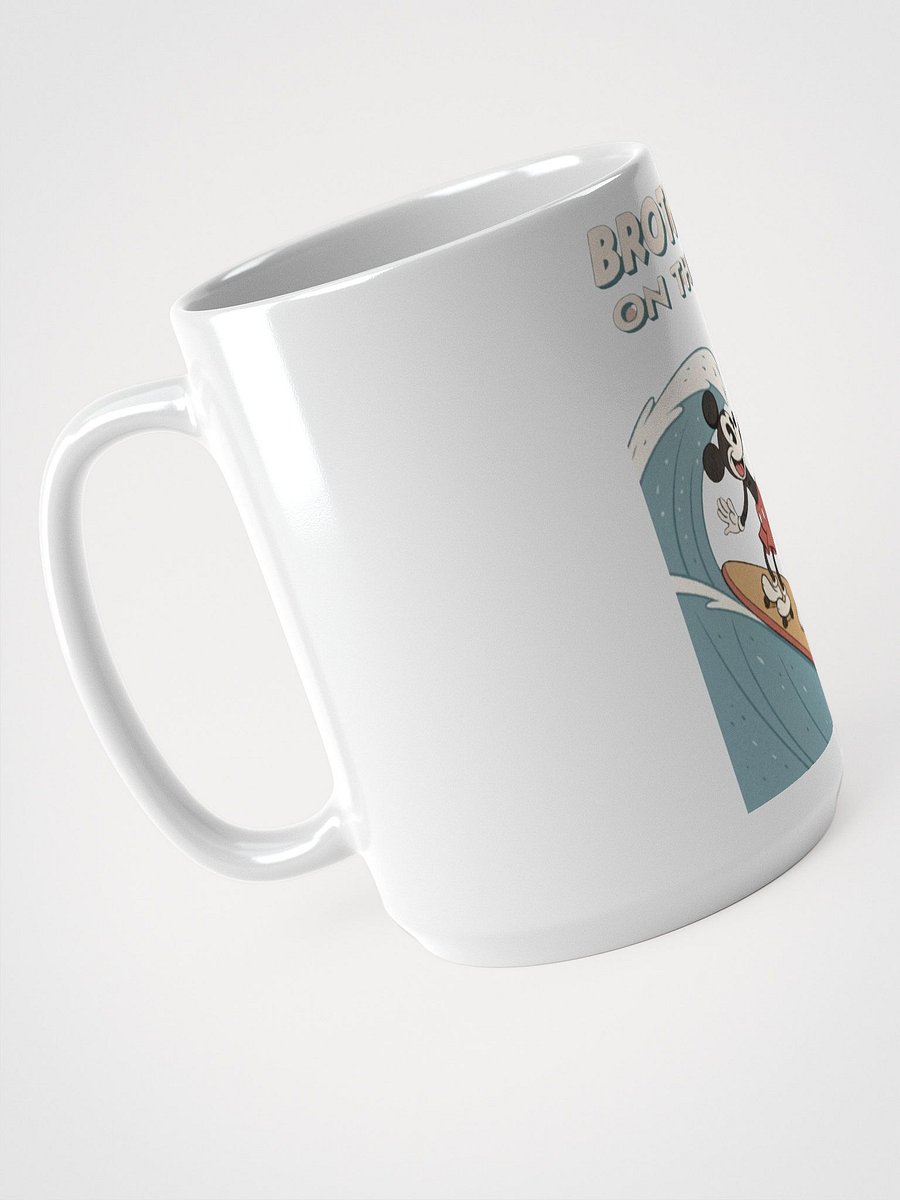 Retro Surfing Mice White Glossy Mug product image (3)
