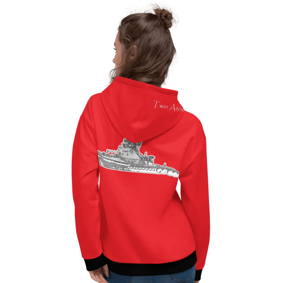 Red Foss tug Sketch Hoodie product image (6)