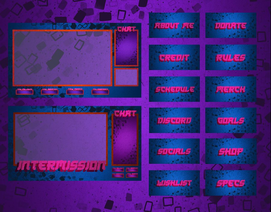 Blue squared overlay pack product image (2)