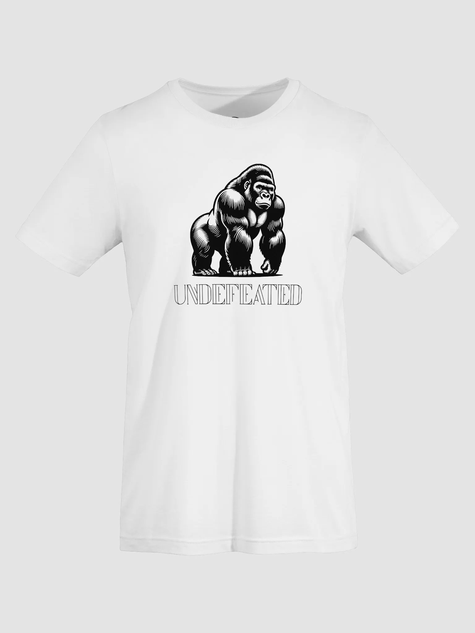 Undefeated Gorilla Tee | Bella + Canvas Unisex Shirt – Bold Power & Alpha Energy product image (60)