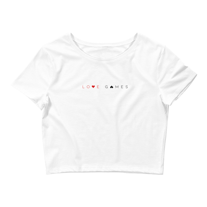 Love Games Women’s Crop Tee - White product image (1)