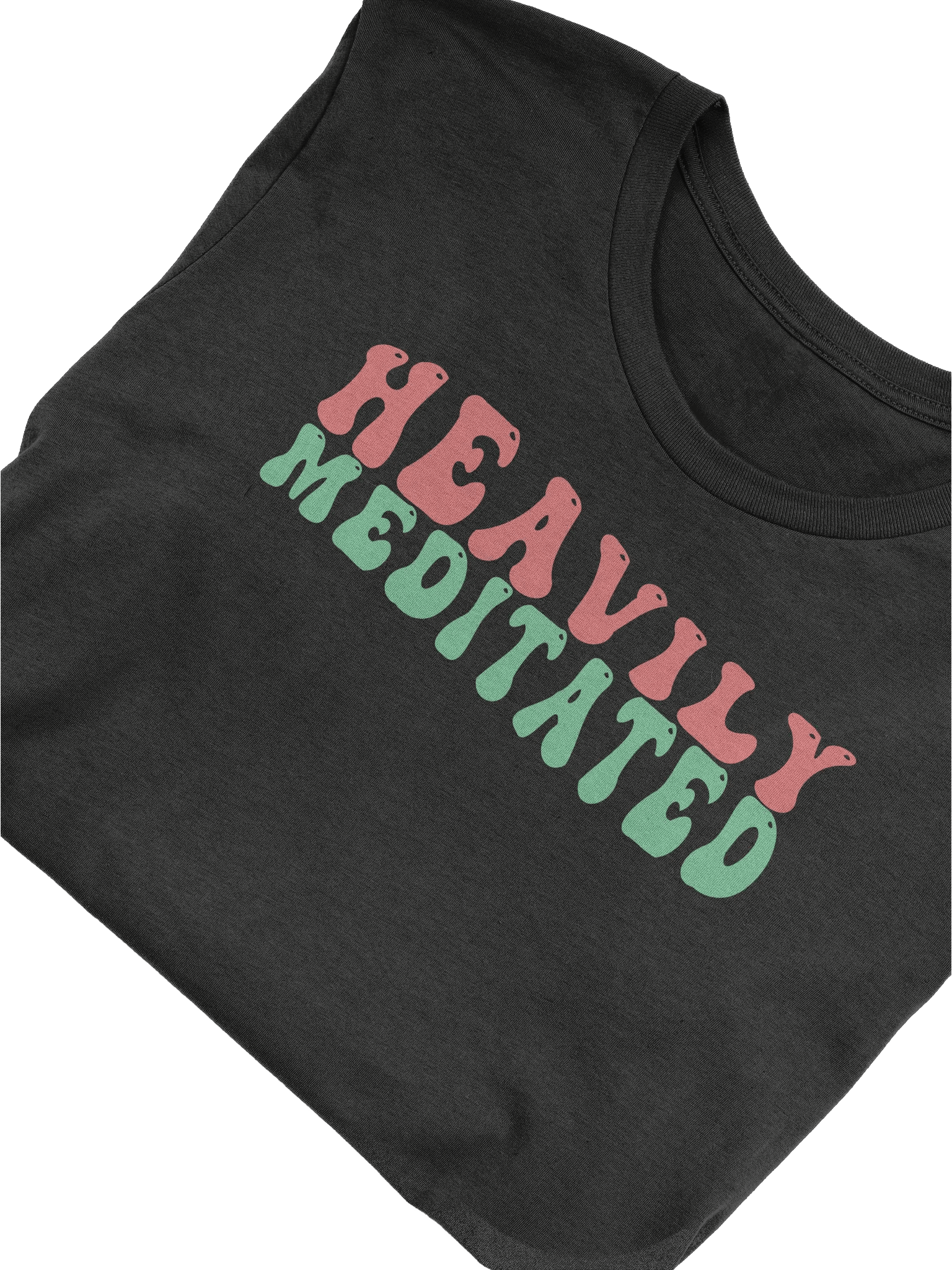 Heavily Meditated Groovy Text T-Shirt product image (2)