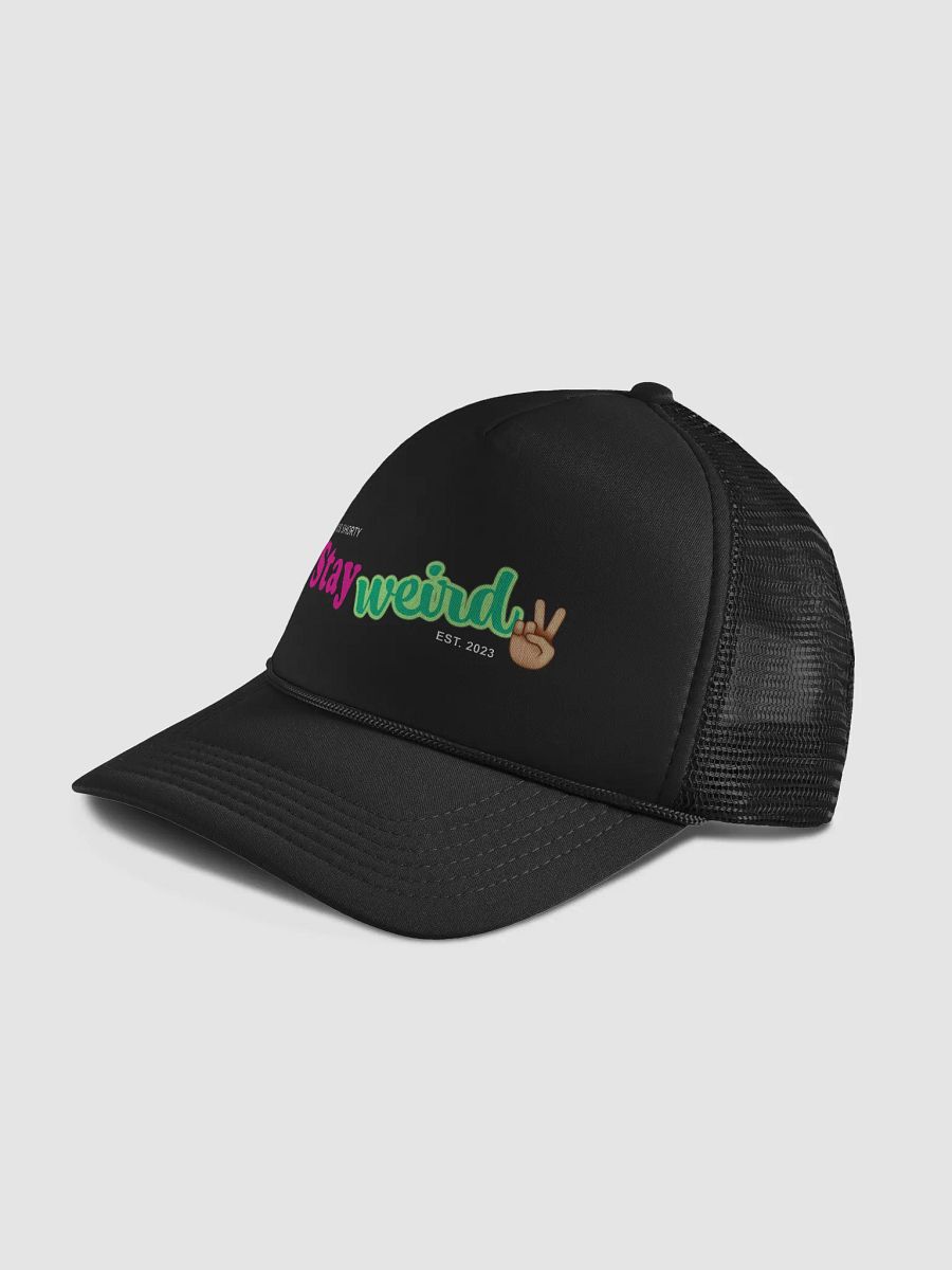 Stay Weird with a Peace Sign Cap product image (4)