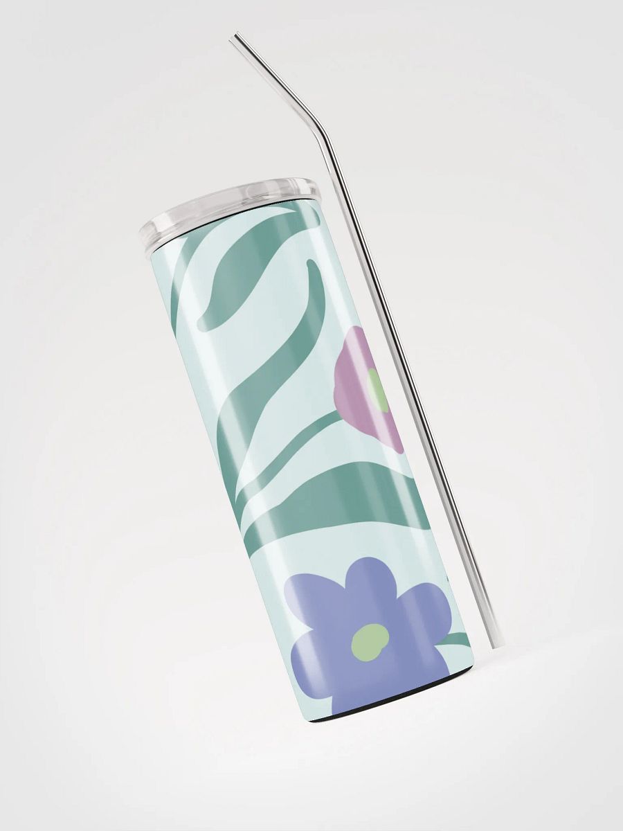 20 oz Floral Fantasy Stainless Steel Tumbler with reusable Straw, leak proof cup lid, Tumbler Mug Flasks product image (3)