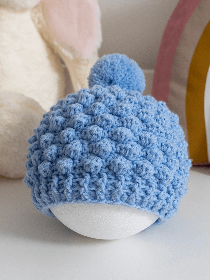 Crochet Pattern: Bobble Baby Beanie product image (1)