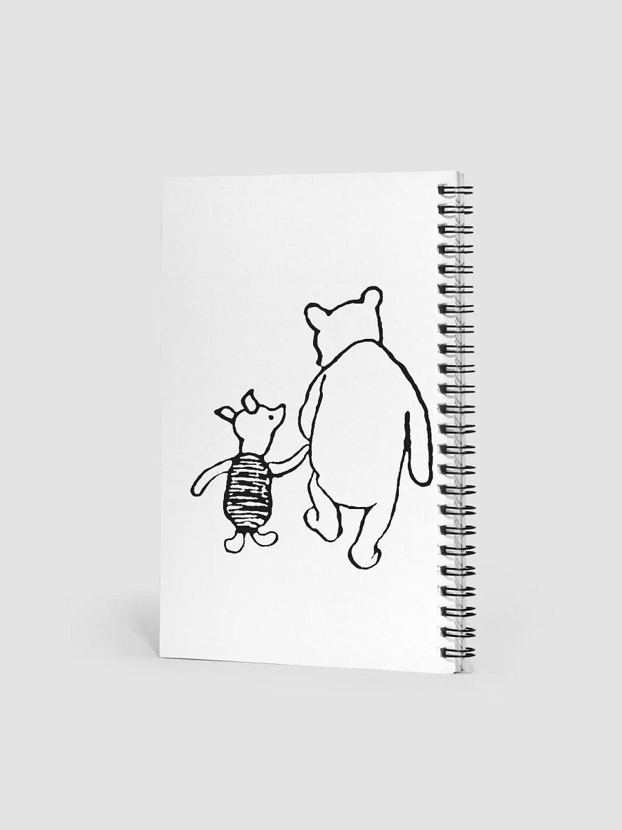 Pooh Bear and Piglet Walking the Path Spiral Notebook product image (3)