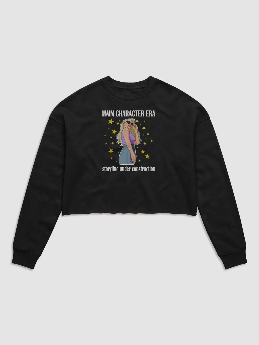 Main Character Era - CROP sweatshirt, raw hem product image (1)