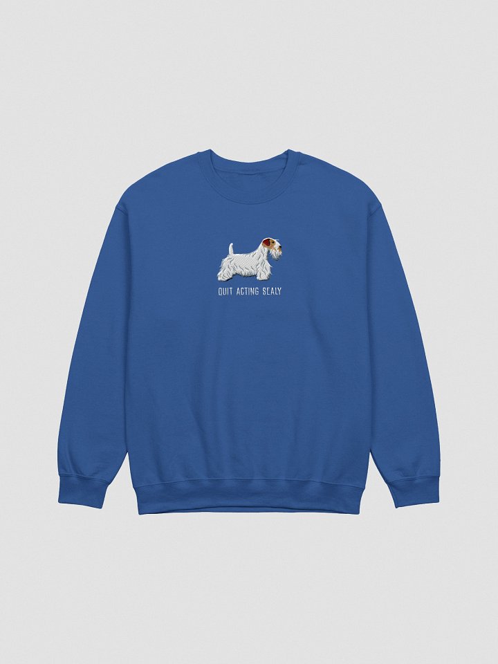 Quit Acting Sealy Sweatshirt (Embroidered) of a Sealyham Terrier(Brown & White) product image (7)