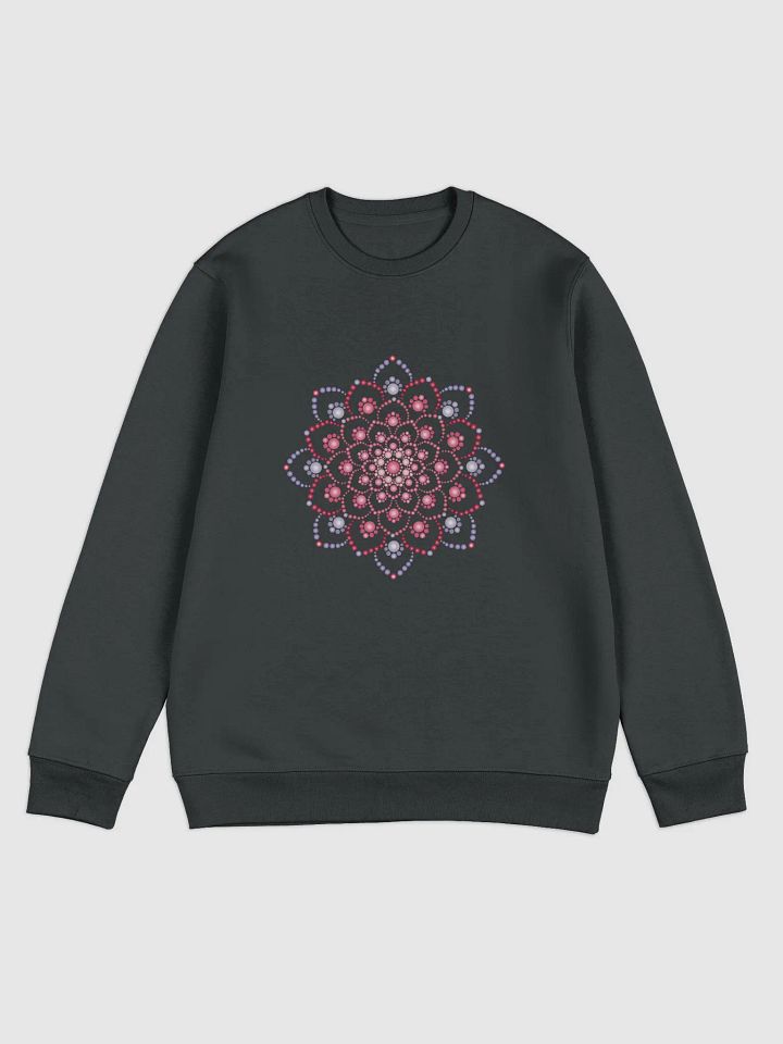 Purple and Pink Dot Mandala Unisex Eco Sweatshirt product image (1)