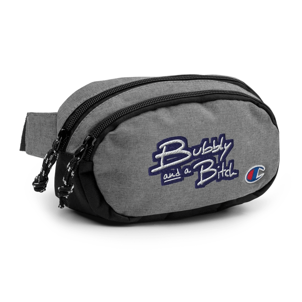 Bubbly and a B*tch (navy bubble design 2) champion fanny pack product image (3)